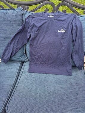 Southern Tide Navy Long Sleeve Logo Tee